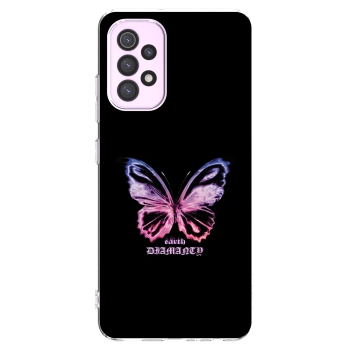 Picasee husă transparentă din silicon pentru Samsung Galaxy A32 5G A326B - Diamanty Purple