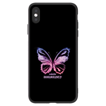 Picasee ULTIMATE CASE pentru Apple iPhone XS Max - Diamanty Purple