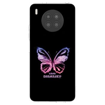 Picasee husă transparentă din silicon pentru Huawei Nova 8i - Diamanty Purple