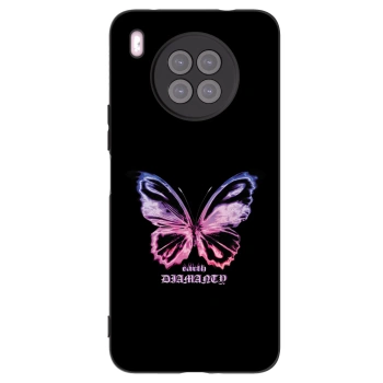Picasee husă neagră din silicon pentru Huawei Nova 8i - Diamanty Purple