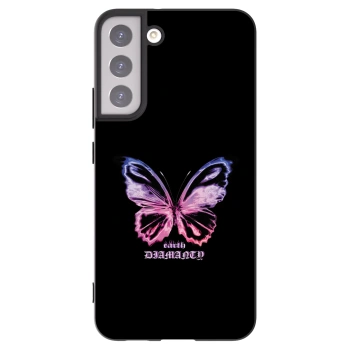 Picasee husă neagră din silicon pentru Samsung Galaxy S22+ 5G - Diamanty Purple
