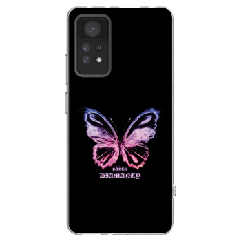 Picasee husă transparentă din silicon pentru Xiaomi Redmi Note 11 Pro - Diamanty Purple