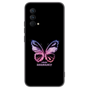 Picasee husă neagră din silicon pentru Realme GT Master Edition 5G - Diamanty Purple