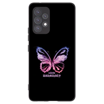 Picasee husă neagră din silicon pentru Samsung Galaxy A53 5G A536 - Diamanty Purple