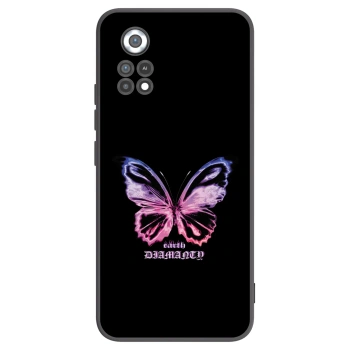 Picasee husă neagră din silicon pentru Xiaomi Poco X4 Pro 5G - Diamanty Purple