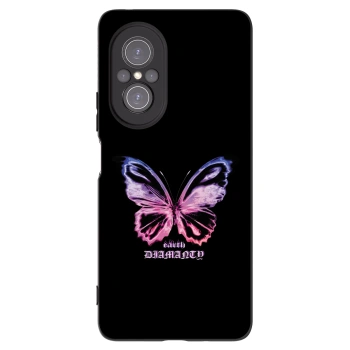 Picasee husă neagră din silicon pentru Huawei Nova 9 SE - Diamanty Purple