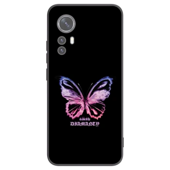 Picasee husă neagră din silicon pentru Xiaomi 12 - Diamanty Purple
