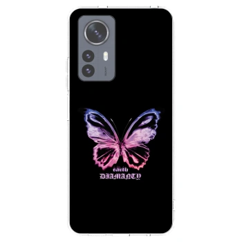 Picasee husă transparentă din silicon pentru Xiaomi 12 Pro - Diamanty Purple