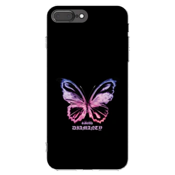 Picasee husă transparentă din silicon pentru Apple iPhone 8 Plus - Diamanty Purple