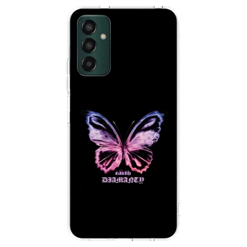 Picasee husă transparentă din silicon pentru Samsung Galaxy M13 M135F - Diamanty Purple