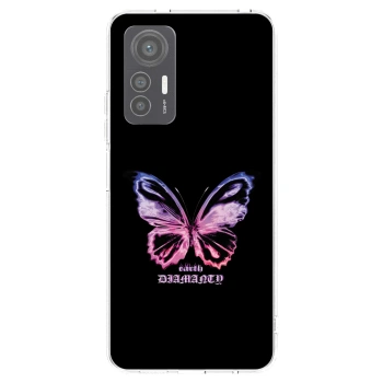 Picasee husă transparentă din silicon pentru Xiaomi 12 Lite - Diamanty Purple