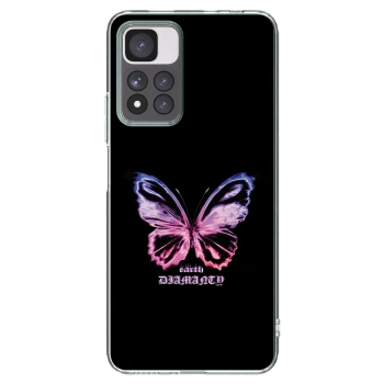 Picasee husă transparentă din silicon pentru Xiaomi Redmi Note 11 Pro+ 5G - Diamanty Purple