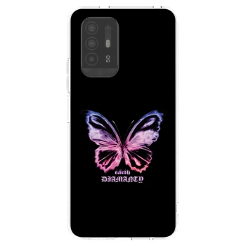 Picasee husă transparentă din silicon pentru OPPO A94 5G - Diamanty Purple