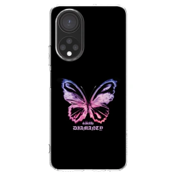 Picasee husă transparentă din silicon pentru Honor X7 - Diamanty Purple