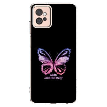 Picasee husă transparentă din silicon pentru Motorola Moto G32 - Diamanty Purple