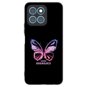 Picasee husă neagră din silicon pentru Honor X8 5G - Diamanty Purple