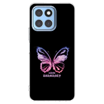 Picasee husă transparentă din silicon pentru Honor X6 - Diamanty Purple