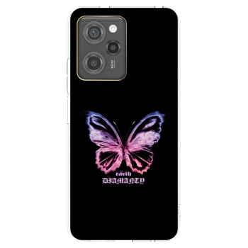 Picasee husă transparentă din silicon pentru Xiaomi Poco X5 Pro - Diamanty Purple