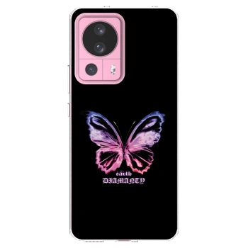 Picasee husă transparentă din silicon pentru Xiaomi 13 Lite - Diamanty Purple