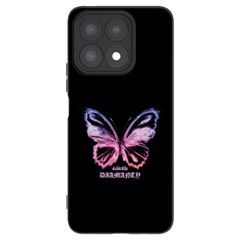 Picasee husă neagră din silicon pentru Honor X8a - Diamanty Purple