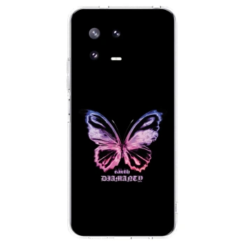 Picasee husă transparentă din silicon pentru Xiaomi 13 Pro - Diamanty Purple