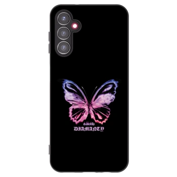 Picasee husă neagră din silicon pentru Samsung Galaxy A14 4G A145R - Diamanty Purple
