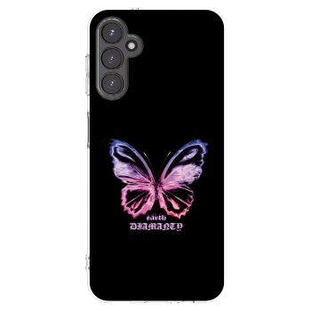 Picasee husă transparentă din silicon pentru Samsung Galaxy A14 4G A145R - Diamanty Purple