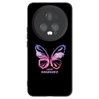Picasee husă neagră din silicon pentru Honor Magic5 Pro - Diamanty Purple