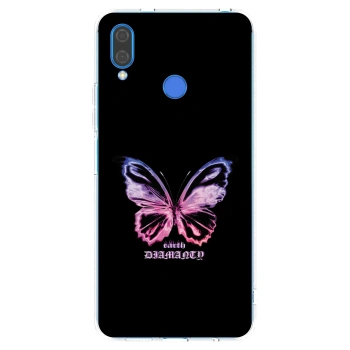 Picasee husă transparentă din silicon pentru Huawei Nova 3i - Diamanty Purple