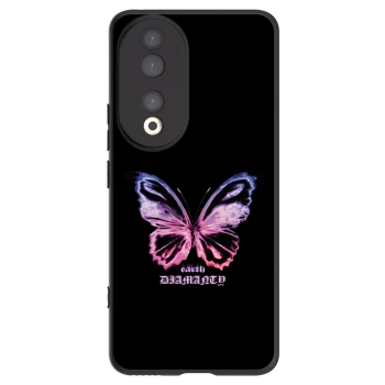 Picasee husă neagră din silicon pentru Honor 90 5G - Diamanty Purple
