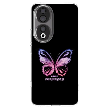 Picasee husă transparentă din silicon pentru Honor 90 5G - Diamanty Purple