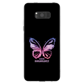 Picasee husă transparentă din silicon pentru Samsung Galaxy S8 G950F - Diamanty Purple