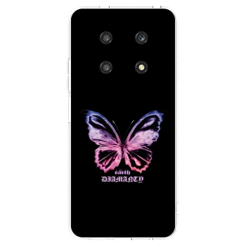 Picasee husă transparentă din silicon pentru Honor Magic4 Lite 5G - Diamanty Purple