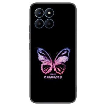 Picasee husă neagră din silicon pentru Honor 70 Lite - Diamanty Purple