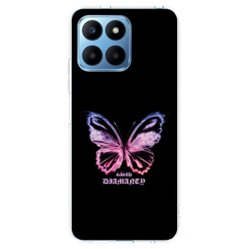 Picasee husă transparentă din silicon pentru Honor 70 Lite - Diamanty Purple