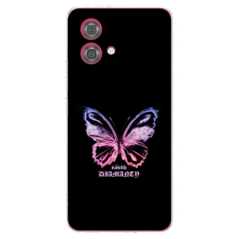 Picasee husă transparentă din silicon pentru Motorola Moto G84 5G - Diamanty Purple