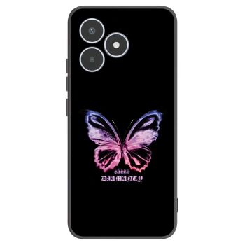 Picasee husă neagră din silicon pentru Realme C53 - Diamanty Purple