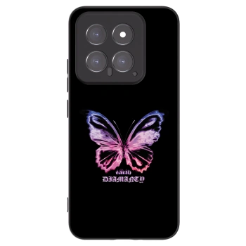 Picasee husă neagră din silicon pentru Xiaomi 14 - Diamanty Purple