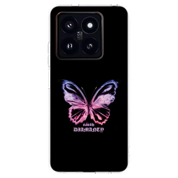 Picasee husă transparentă din silicon pentru Xiaomi 14 Pro - Diamanty Purple