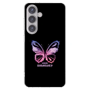 Picasee husă transparentă din silicon pentru Samsung Galaxy S24 S921B 5G - Diamanty Purple
