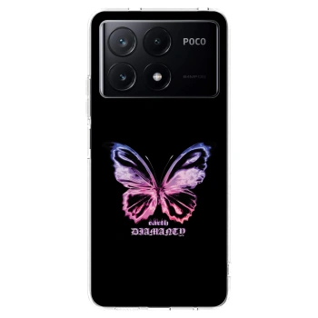 Picasee husă transparentă din silicon pentru Xiaomi Poco X6 Pro - Diamanty Purple