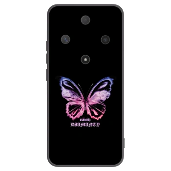 Picasee husă neagră din silicon pentru Honor Magic6 Lite 5G - Diamanty Purple