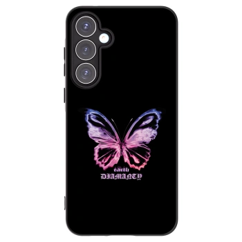 Picasee husă neagră din silicon pentru Samsung Galaxy A55 5G A556B - Diamanty Purple