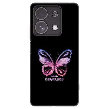 Picasee husă neagră din silicon pentru Xiaomi Redmi Note 13 Pro 4G - Diamanty Purple