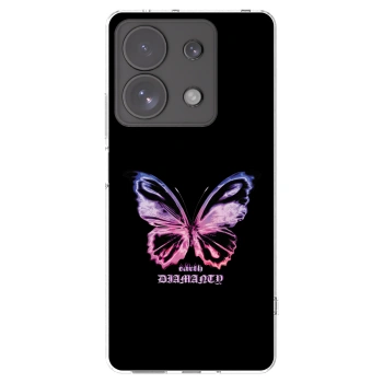 Picasee husă transparentă din silicon pentru Xiaomi Redmi Note 13 Pro 4G - Diamanty Purple