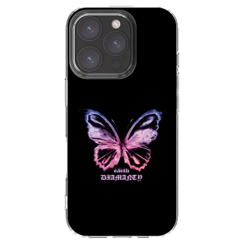 Picasee husă transparentă din silicon pentru Apple iPhone 16 Pro - Diamanty Purple