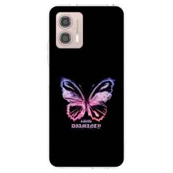 Picasee husă transparentă din silicon pentru Motorola Moto G53 5G - Diamanty Purple