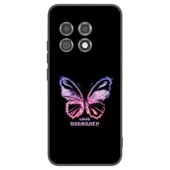 Picasee husă neagră din silicon pentru OnePlus 11 5G - Diamanty Purple
