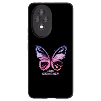 Picasee husă neagră din silicon pentru Honor 200 Pro 5G - Diamanty Purple