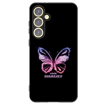Picasee husă neagră din silicon pentru Samsung Galaxy S24 FE S721B - Diamanty Purple